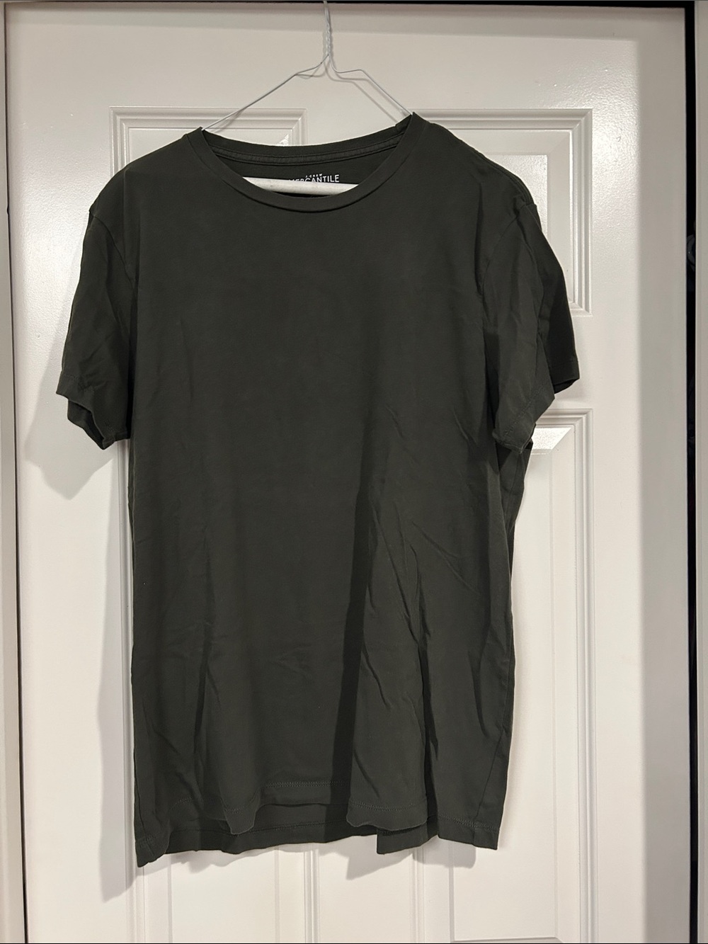 J. Crew Men's Short Sleeve Crewneck T-Shirt — Olive